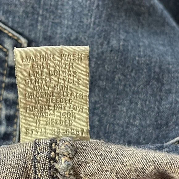 J. Jill Stretch Medium Wash Wide Leg Mid-Rise Denim Jeans Size 4 - Picture 6 of 7